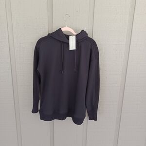 Mint Velvet Black Knit Hoodie Size S Women Athleisure Long Sleeve Pullover Black